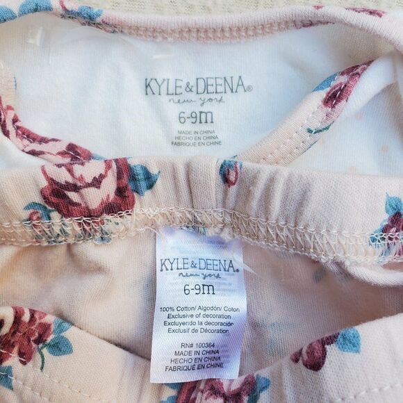 Kyle & Deena "I Love Daddy" long sleeve onesie and matching footed pant set 6-9m - Picture 6 of 6